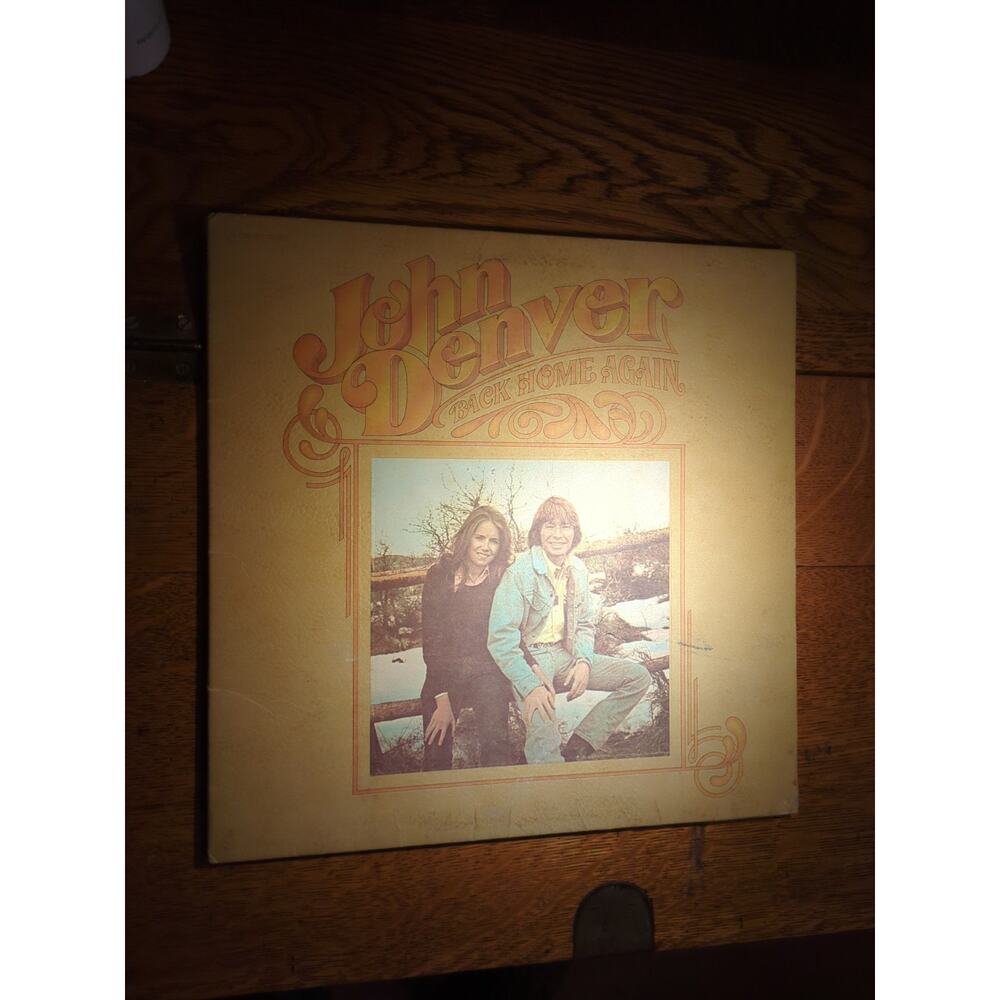 John Denver Back Home Again Vinyl LP Record Black Cardboard Sleeve